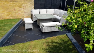 Terrace Patios By Stonemason Landscapes Romford - Hornchurch - Brentwood - Upminster