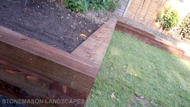 Sleeper Retaining Wall Planter
