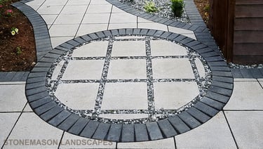 Custom circle paving Romford, Hornchurch, Upminster, Brentwood
