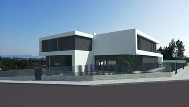 Moradia em Vila Alegre. Imagem tridimensional da Arquitetura.