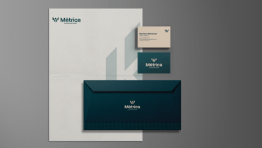 a business card and envelope with a business card