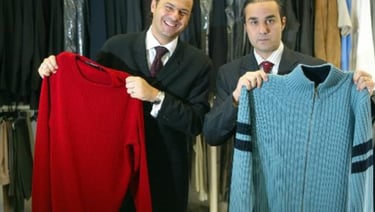 Paulo e Álvaro Jabur Maluf em close sorrindo