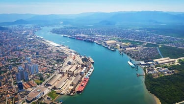 a large body of water with a large body of water