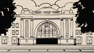 La Traverse Manitoba Train Station