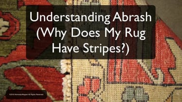 Abrash in hand woven rugs