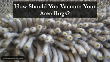 How to vacuum an area rug