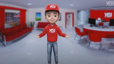 mascote 3D animação 3D