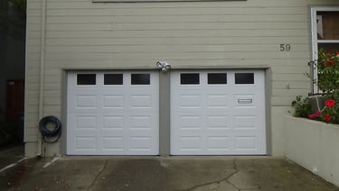 2 new steel garage doors installed.