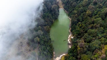 Drone view of Mulkharka Lake