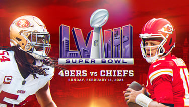 San Francisco 49ers v/s Kansas City Chiefs Super Bowl 2024