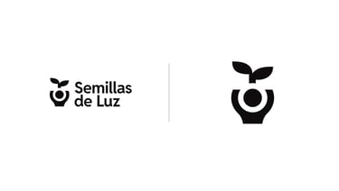 Cris A. Works- Semillas de Luz All Variants Logo- Black and White