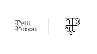 Cris A. Works- Petit Poison Logos All Versions- Black and White