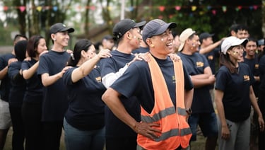 Paket outbound Jogja untuk perusahaan bersama Sinergy Adventure.