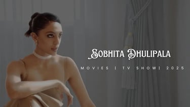Sobhita in a dress and a dress with a dress on