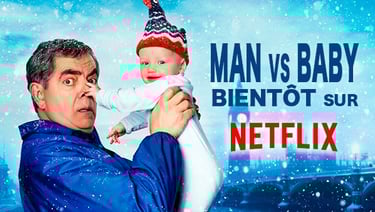 Rowan Atkinson dans Man vs Baby, Seul face au Bébé sur Netflix