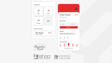 ui/ux screens of applications