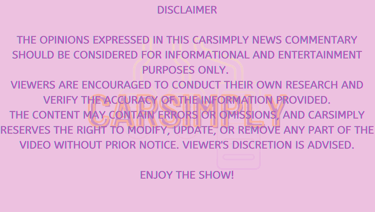 a sign with a "viewer discretion in advised" disclaimer purple background