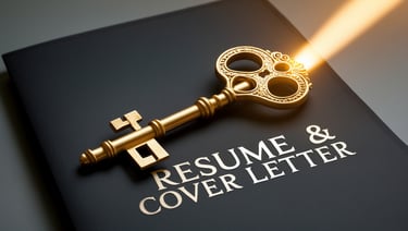 a keyholed key to a resume and cover letter