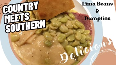 country food on plate with dumplings