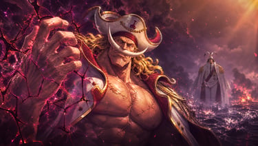 Capa da análise sobre a lealdade e o poder do Barba Branca em One Piece