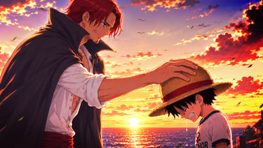 shanks-luffy-chapeu-palha