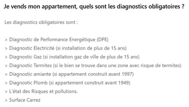FAQ vendre appartement
