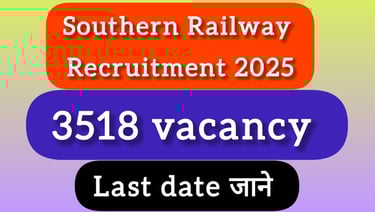 Southern Railway Recruitment 2025