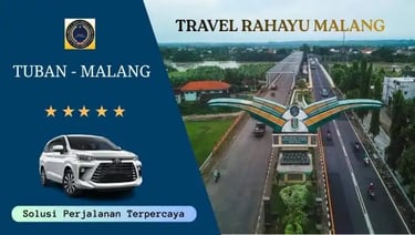 Layanan Travel Rahayu Malang, rute Tuban ke Malang, menggunakan mobil avanza putih