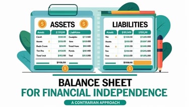Balance sheet for financial independence