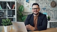 Manager happy after personal coaching from Personalgrowth.com