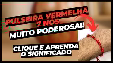 Pulseira vermelha 7 nós Kabbalah — símbolo de proteção espiritual contra o mau-olhado