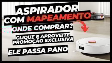 robô aspirador com mapeamento passa pano
