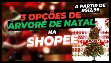 as melhores arvores de natal da shopee
