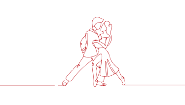Allure Dance Stuidos dancers silhouette red