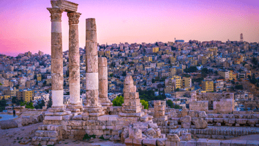 a view of a Amman city from Citadel