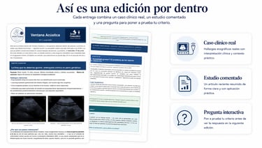 Vista previa de Ventana Acústica con caso clínico y estudio comentado