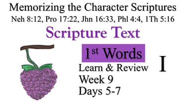 Learn/Review I (Days 5-7)