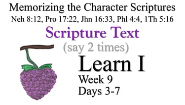 Learn I (Days 3-7)