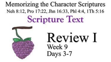 Review I (Days 3-7)