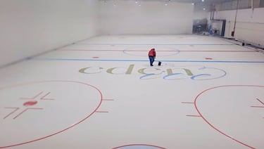 Montaje profesional de pistas de hielo