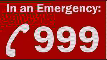 In an emergency dial 999