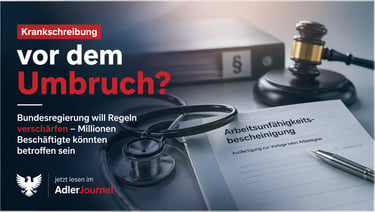 Deutsches ärztliches Attest und Stethoskop zur Veranschaulichung der neuen Regelungen zum Krankengel