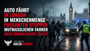 Eine eindrucksvolle Nachrichtengrafik des Adler Journal zeigt einen Verkehrsunfall in London in der 