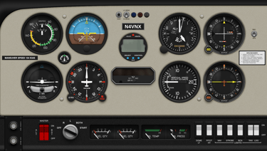 Preview of the free AVNX Cessna 152 touch panel for MSFS 2024