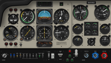 Preview of the premium AVNX Bonanza F33A touch panel for MSFS 2024