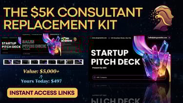 Startup pitch deck kit preview for founders
