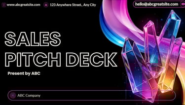 High-ticket sales pitch deck template included in the Funding Blueprint System.