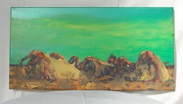 Obra artistica cuadro para decorar el hogar, técnica mixta sobre lienzo , Eva Mas