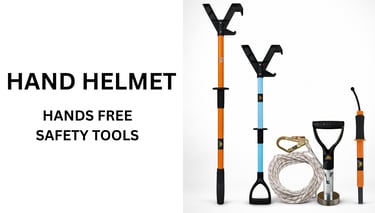 Hand helmet hands free safey tools