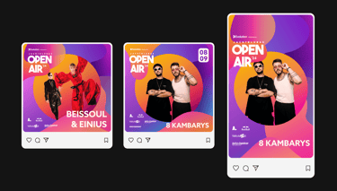 Digital marketing design for Jachtklubas Open Air 2024